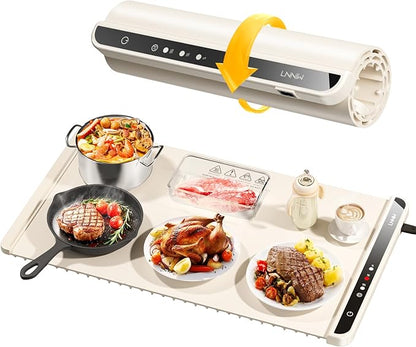 Electric Food Warming Mat – Fast Heating, Portable, with Timer – Perfect for Home & Parties