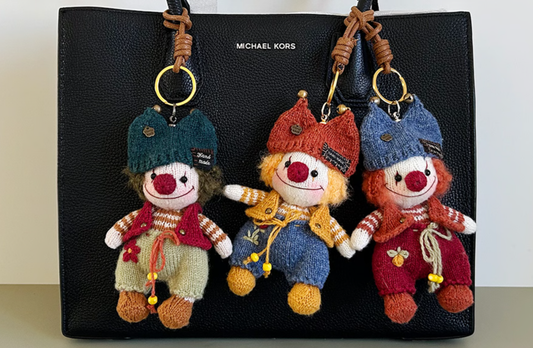 The Knitted Clown Family – Every Stitch Holds Warmth