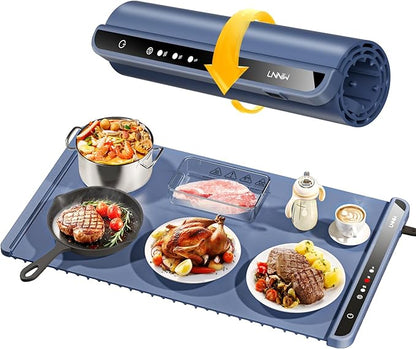 Electric Food Warming Mat – Fast Heating, Portable, with Timer – Perfect for Home & Parties