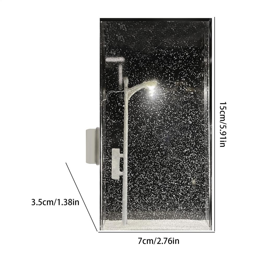 Snowfall Snow Globe Lamp – DIY Christmas Night Light for Desktop, Family & Kids