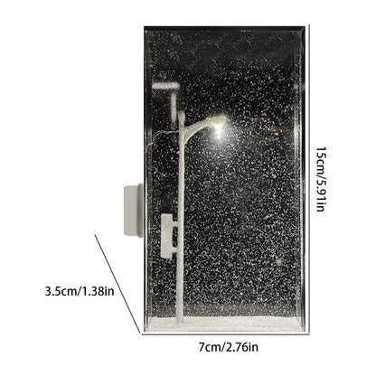 Snowfall Snow Globe Lamp – DIY Christmas Night Light for Desktop, Family & Kids