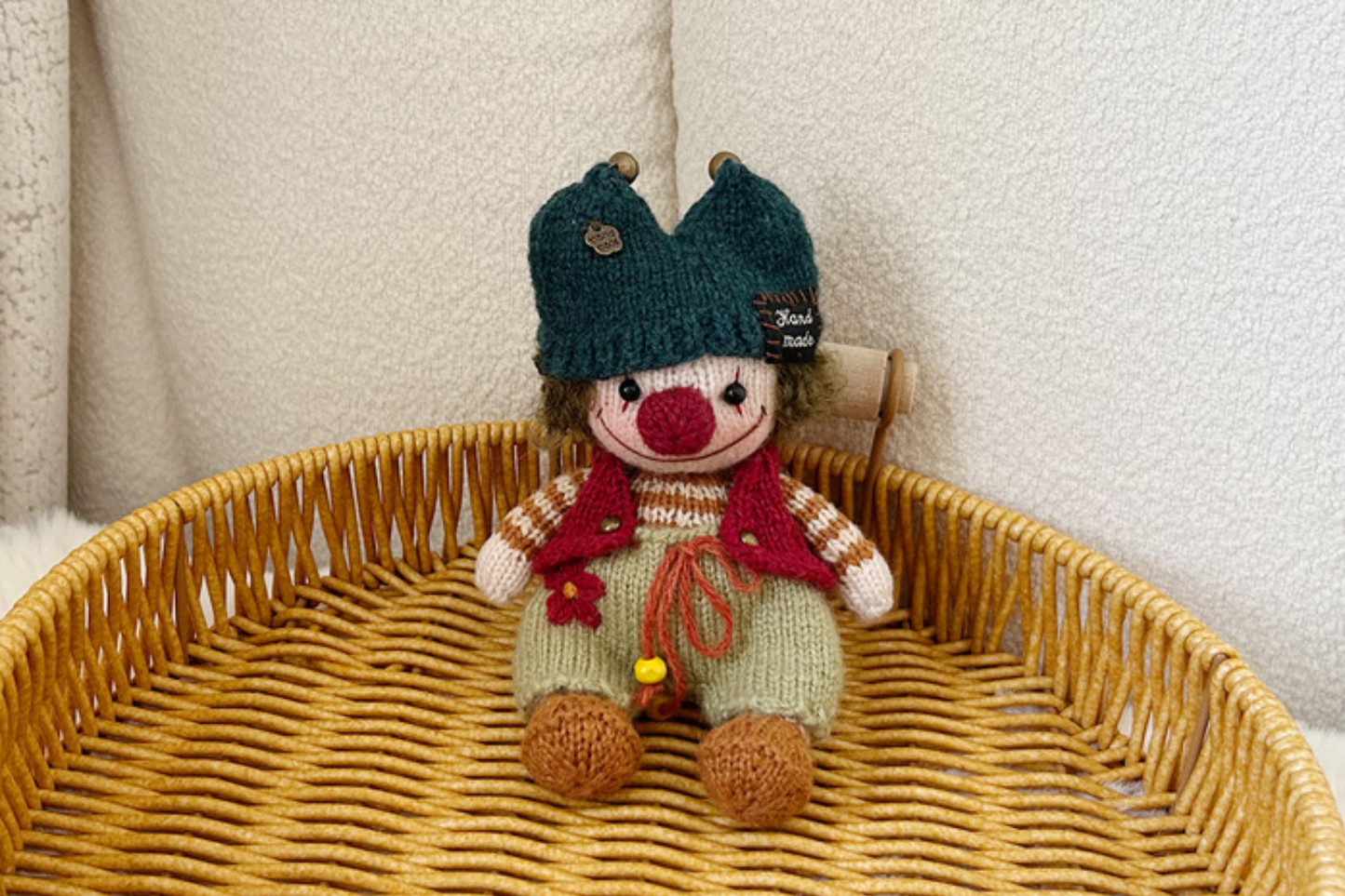 The Knitted Clown Family – Every Stitch Holds Warmth