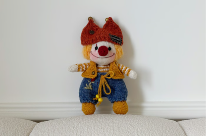 The Knitted Clown Family – Every Stitch Holds Warmth