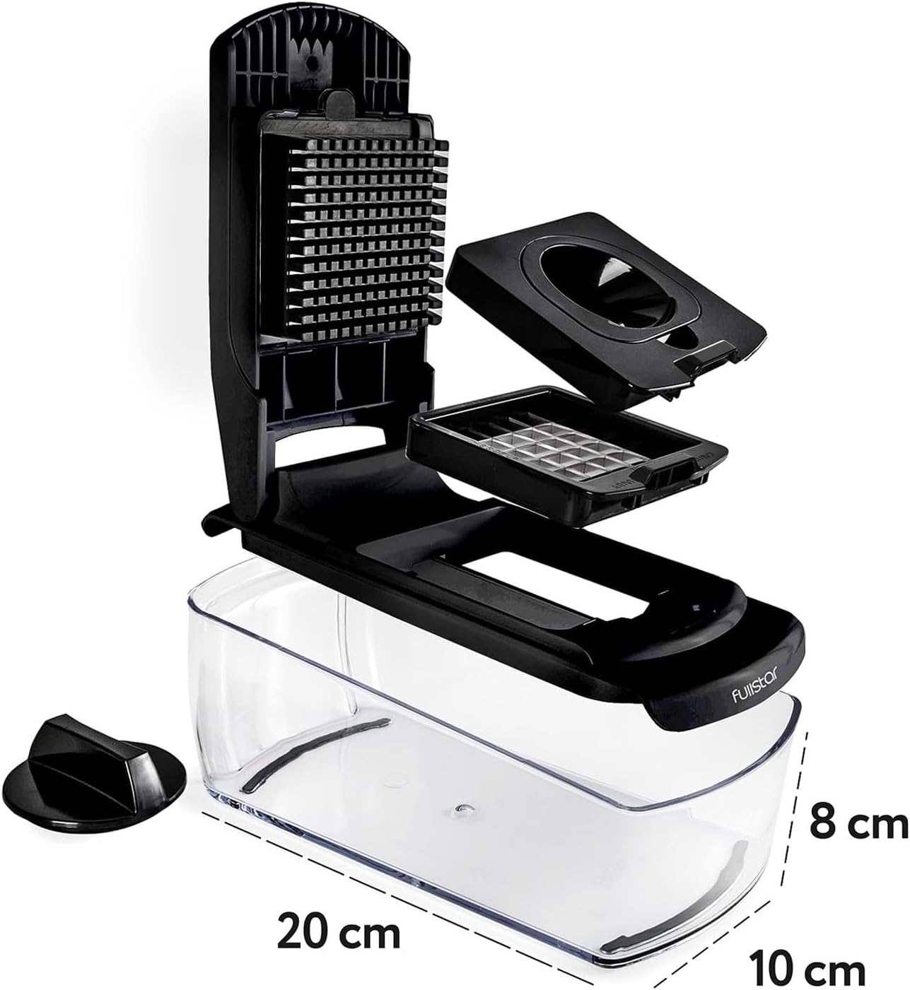 Fullstar The Original Pro Chopper - Vegetable Chopper and Spiralizer, Food Chopper with Container, Fruit Slicer, Kitchen Gadgets & Accessories, Home Essentials (All in 1, White)