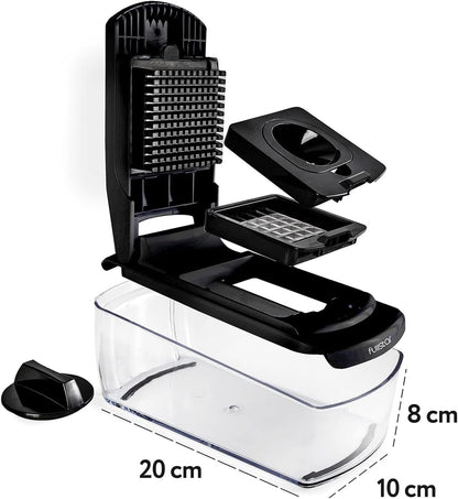 Fullstar The Original Pro Chopper - Vegetable Chopper and Spiralizer, Food Chopper with Container, Fruit Slicer, Kitchen Gadgets & Accessories, Home Essentials (All in 1, White)