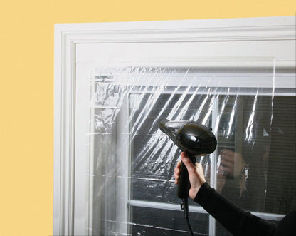 🏠 Warm Indoor Window Insulation Kit – Clear Shrink Film, 9-Pack