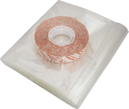 🏠 Warm Indoor Window Insulation Kit – Clear Shrink Film, 9-Pack