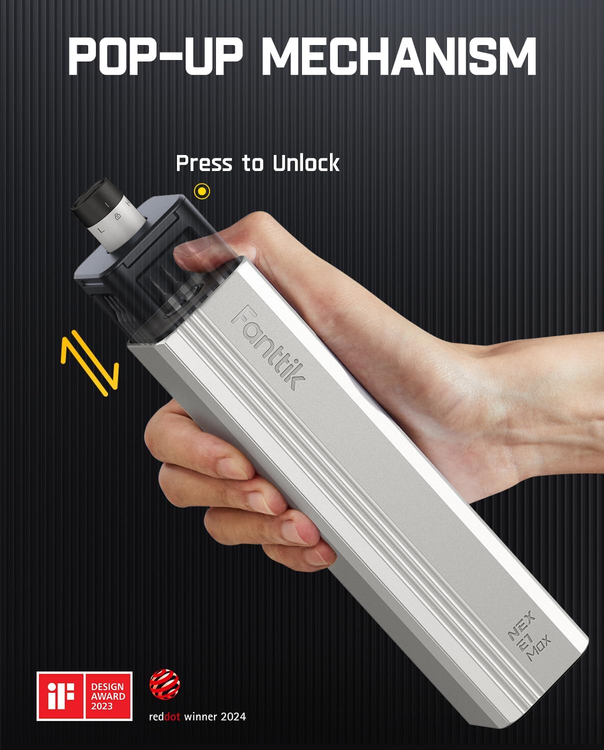 Fanttik E1 Max Electric Screwdriver, Mini Precision Screwdriver Set, 50 Magnetic Bits, Magnetic Storage, 5/32‘’Hex, Repair Tool Kit for Electronics Phone Camera Laptop Watch (Grey)