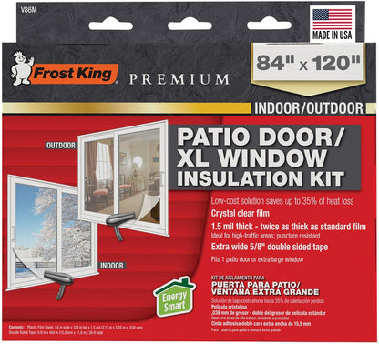 🏠 Warm Indoor Window Insulation Kit – Clear Shrink Film, 9-Pack