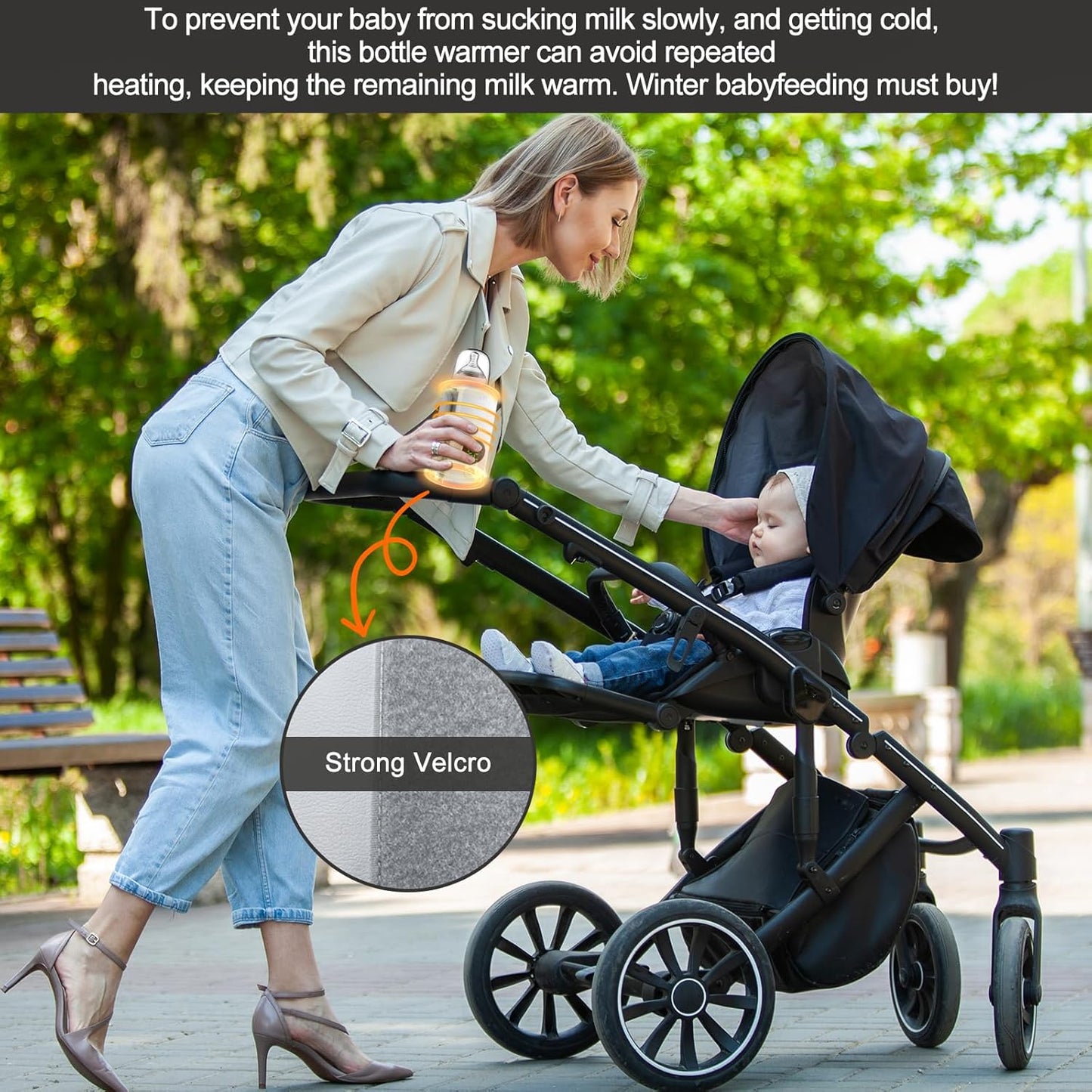 Portable Wireless Bottle Warmer – USB Rechargeable & Fast Heat 🔥🍼